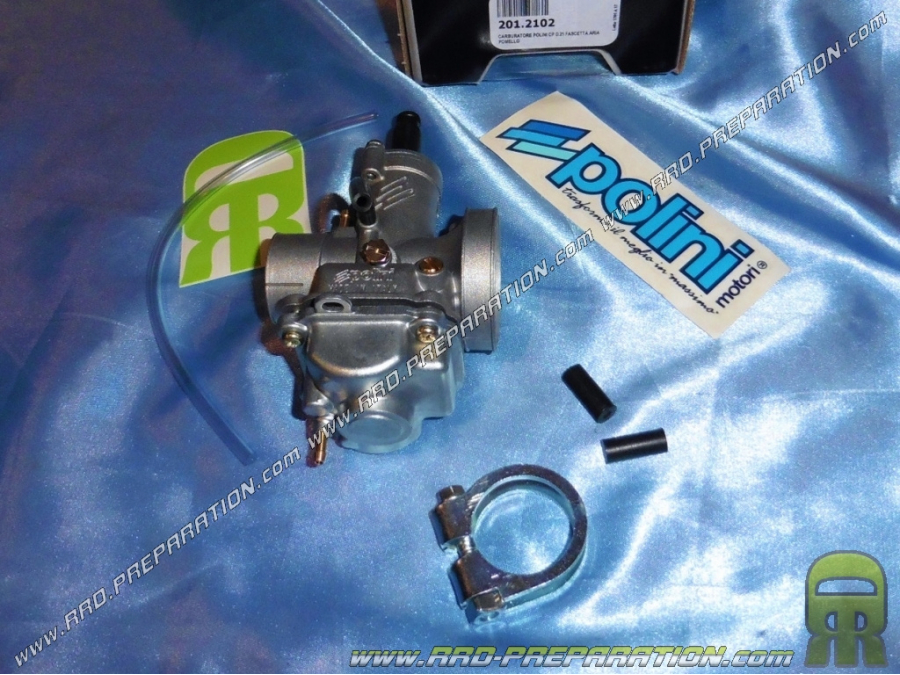 Carburador rígido POLINI CP 21, estrangulador de palanca con lubricación separada