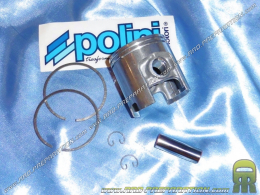 Piston bi segments POLINI pour kit Ø50mm 90cc POLINI fonte sur scooter VESPA 50cc 2T PK, HP, XL, SPECIAL, PIAGGIO APE...