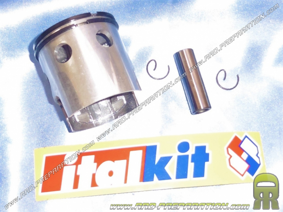 Piston bi segment ITALKIT Ø47mm pour kit 70cc sur moto DERBI FENIX, FDS, FDT, SAVANNAH... 50cc