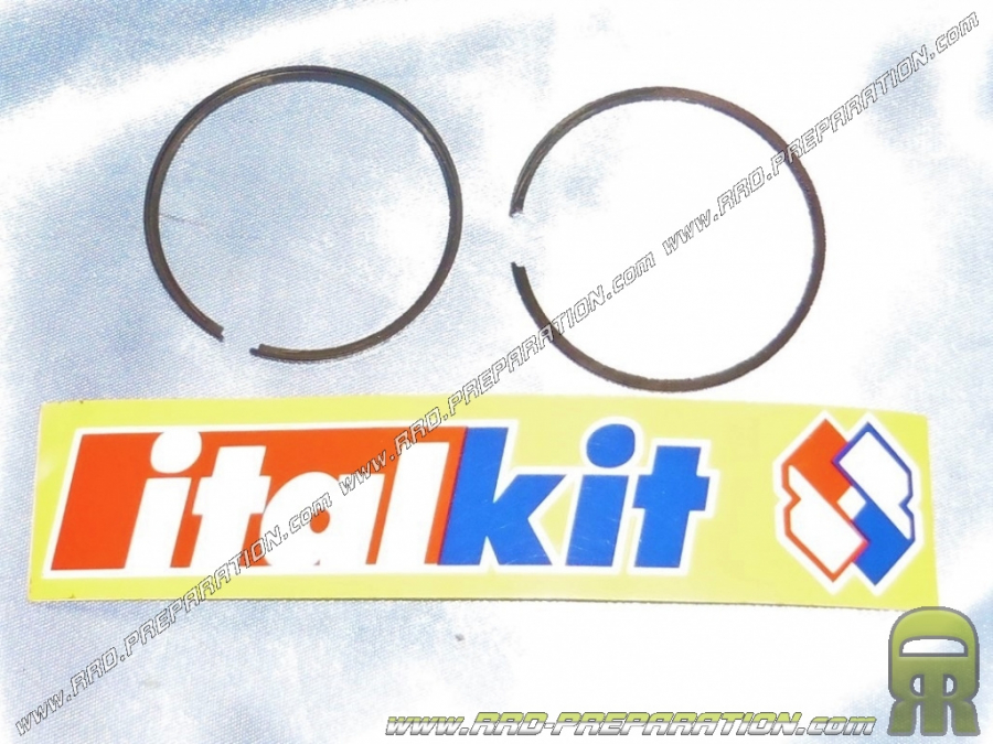 Jeu de 2 segments Ø47 X 1,2mm ITALKIT GILARDONI pour kit 70cc sur DERBI FENIX, FDS, FDT, SAVANNAH... 50cc