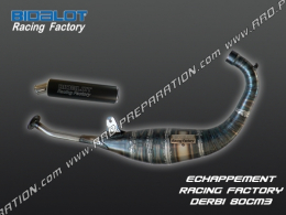 Muffler BIDALOT Racing Factory 2015 80 / 85cc low passage for DERBI perimeter 50cc, Senda, SM, X-TREM, GPR ...