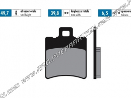 Polini brake pads front / rear maxi scooter, scooter 50, 125, 150, 200 Vespa LML, SPRINT, PIAGGIO QUARTZ, ITALJET