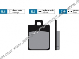 Plaquettes de frein POLINI FOR RACE avant / arrière maxi scooter, scooter 50, 125, 150, 200 GILERA, VESPA, PIAGGIO...