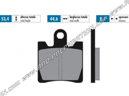 Front / rear POLINI brake pads for scooter SUZUKI BURGMAN, SYM GTS, JOYMAX, 125, 150, 400 ...