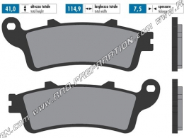 Pastillas de freno sinterizadas POLINI delanteras / traseras para scooter HONDA FORESIGHT, FORZA, JAZZ, REFLEX, PANTHEON 250, 12