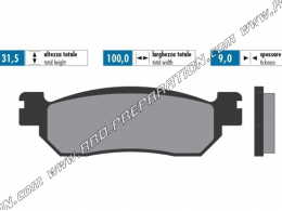 Plaquettes de frein POLINI avant / arrière pour scooter MBK CITYLINER, SKYLINER, X-CITY, YAMAHA X MAX, MAJESTY 125, 250