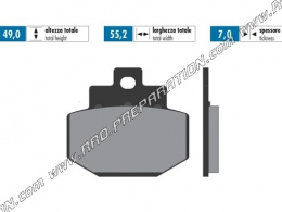 Pastillas de freno delanteras / traseras POLINI para scooter DERBI GP1, GILERA DNA, PIAGGIO BEVERLY, VESPA 125, 150, 180, 200, 2