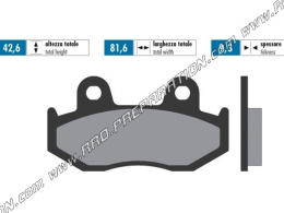 Pastillas de freno delanteras / traseras POLINI para scooter HONDA NES, DYLAN, PS, SH 125 y 150