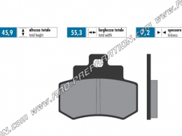 Pastillas de freno delanteras / traseras POLINI para scooter KYMCO GRAND DINK 250