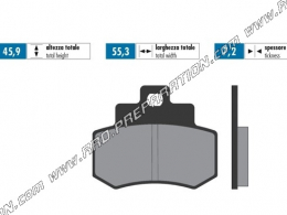 Polini brake pads front / rear Scooter KYMCO GRAND DINK 250