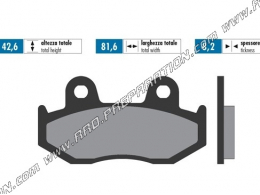 Plaquettes de frein POLINI avant / arrière pour scooter SUZUKI BURGMAN X, K3, K6, K7, 250, 400... 