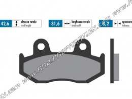 Polini brake pads front / rear Scooter HONDA NES, DYLAN, PS, SH 125 and 150