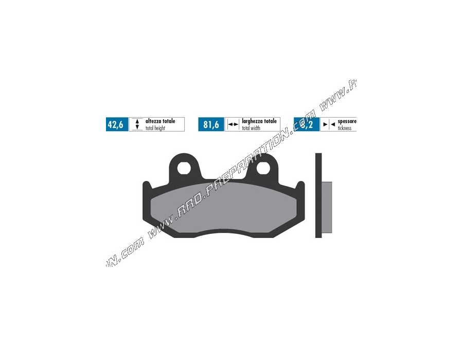 Plaquettes de frein POLINI avant / arrière pour scooter SUZUKI BURGMAN X, K3, K6, K7, 250, 400... 