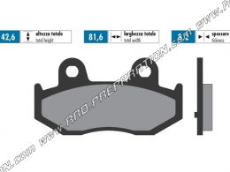 Pastillas de freno delanteras / traseras POLINI para scooter SUZUKI BURGMAN X, K3, K6, K7, 250, 400...