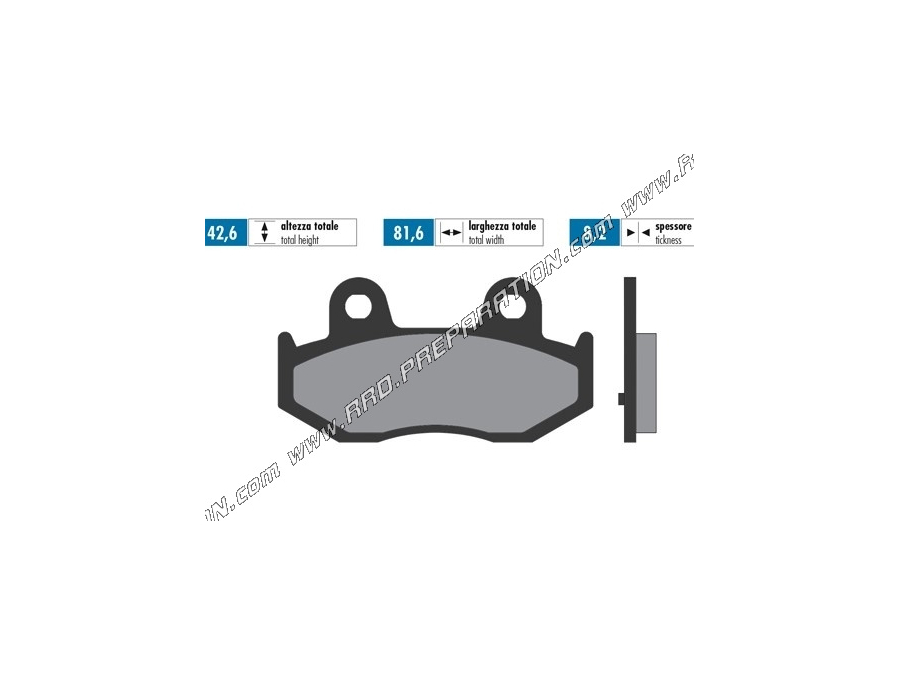 Pastillas de freno delanteras / traseras POLINI para scooter SUZUKI BURGMAN X, K3, K6, K7, 250, 400...