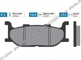Polini brake pads front / rear for scooter SUZUKI BURGMAN X, K3, K6, K7, 250, 400 ...