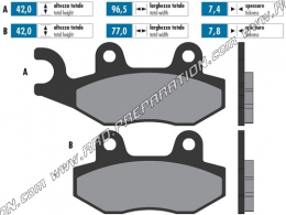 Polini brake pads front / rear Scooter BENELLI Caffè Nero, PEUGEOT GEOPOLIS, SATELIS, SUZUKI BURGMAN ...