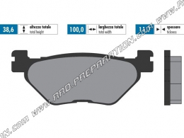 Pastillas de freno delanteras / traseras POLINI para scooter YAMAHA T-MAX 500 (con carburador)