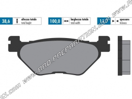 Polini brake pads front / rear for scooter Yamaha T-MAX 500 (a carburetor)