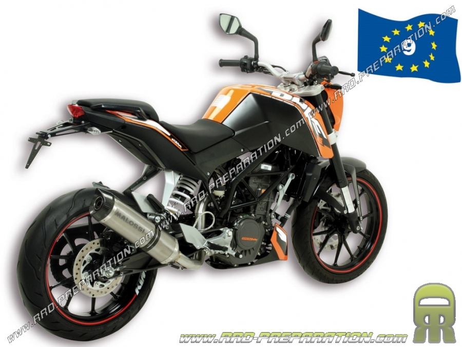 Pot d'échappement MALOSSI GP MHR Replica pour KTM DUKE 125cc ie 4T LC