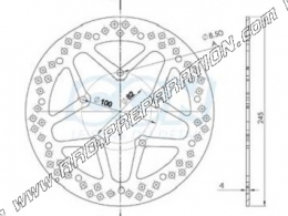 Disco de freno delantero NG Ø220mm para scooter YAMAHA CYGNUS y MBK FLAME 125cc del 2000 al 2011