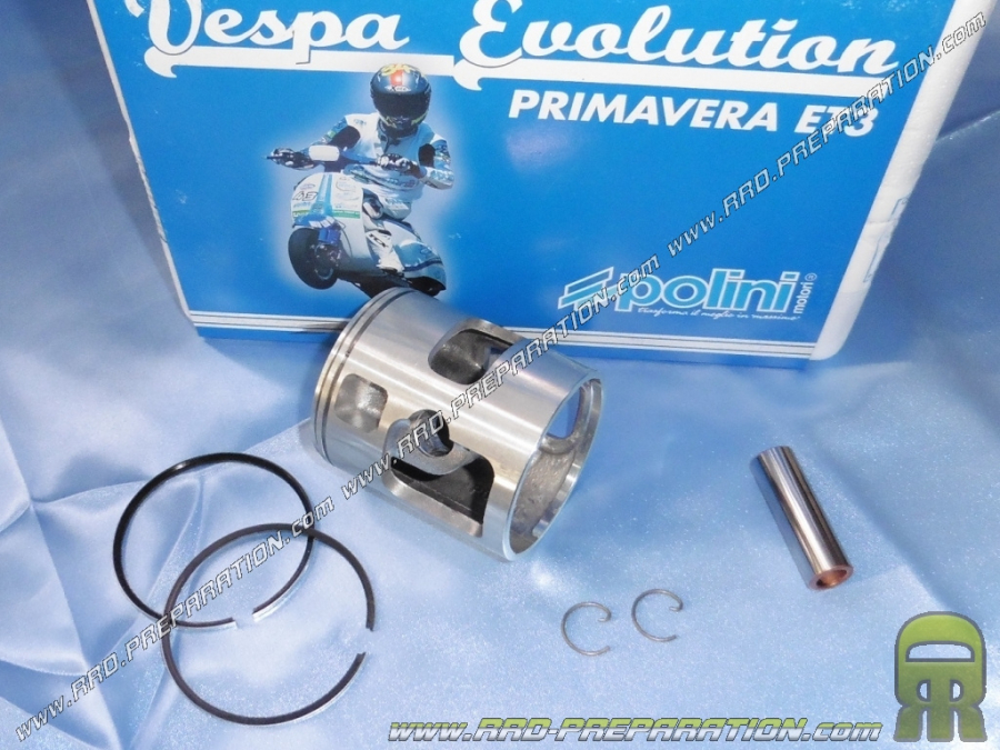 POLINI Racing pistón bisegmento de aluminio para kit Ø68,5mm 221cc POLINI Racing en scooter VESPA P200 E, PX, PE ... 200cc 2T