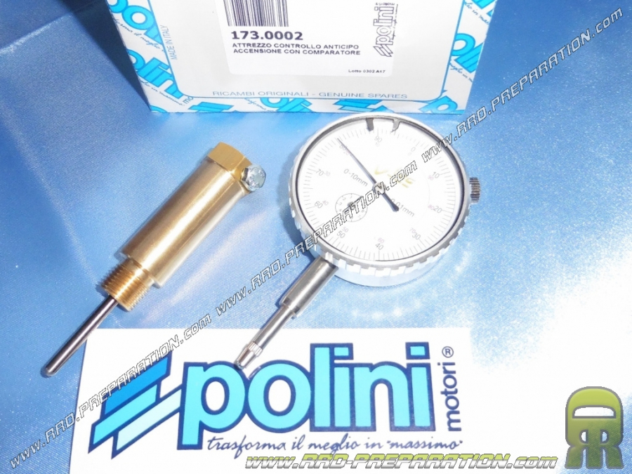 Varilla de ajuste de manómetro POLINI (comparador) para ajuste de encendido (rosca Ø14mm) o control de piezas