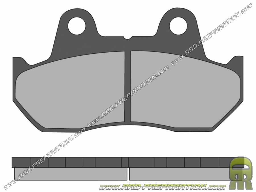 Pastillas de freno delanteras / traseras MALOSSI para scooter HONDA CN, HELIX 250cc 4T