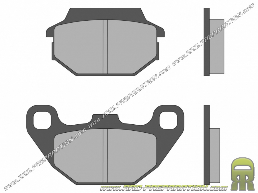 Front or rear MALOSSI brake pads for SCOOTER, QUAD KYMCO AGILITY, PEOPLE, MXU, MXER, SYM HD ...
