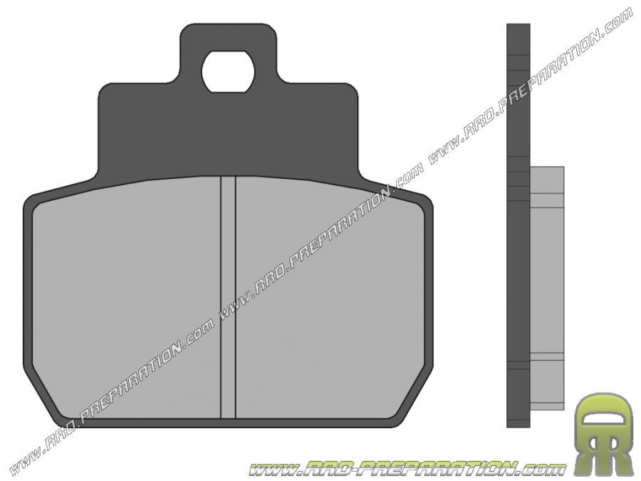 Brake pads MALOSSI front / rear maxi scooter, scooter 50, 125, 150, 200 GILERA , VESPA, PIAGGIO ...