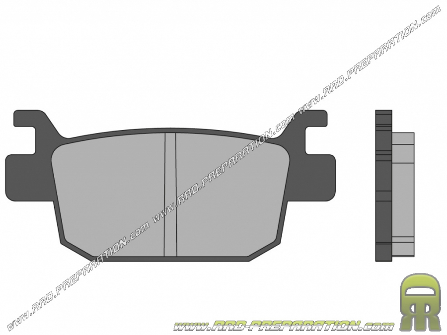 Rear MALOSSI brake pads for maxi-scooter HONDA SH 300, SWING 125 and 150cc