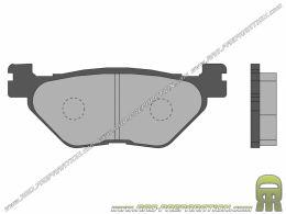 Pastillas de freno traseras MALOSSI para scooter YAMAHA T-MAX 500 y 530