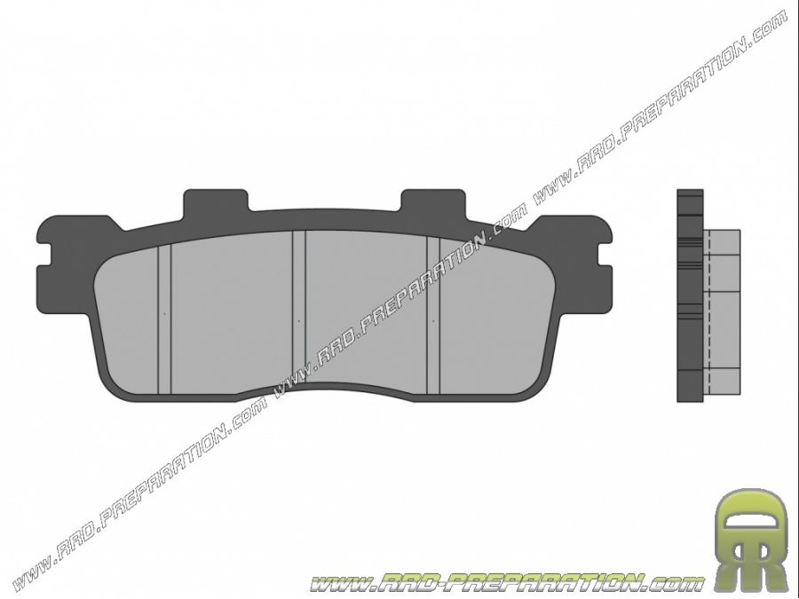 Plaquettes de frein MALOSSI arrière pour scooter MBK CITYLINER, SKYLINER, X-CITY, YAMAHA X MAX, MAJESTY 125, 250