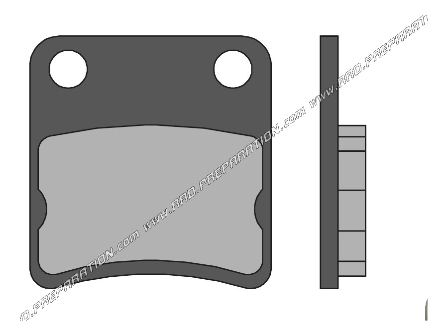 Front MALOSSI brake pads for CAGIVA CITY and HONDA DIO