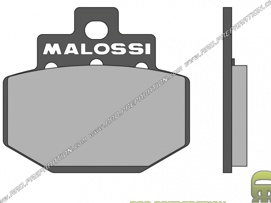 Plaquettes de frein MALOSSI arrière pour scooter DERBI GP1, GILERA DNA, PIAGGIO, VESPA 125, 150, 180, 200, 250...