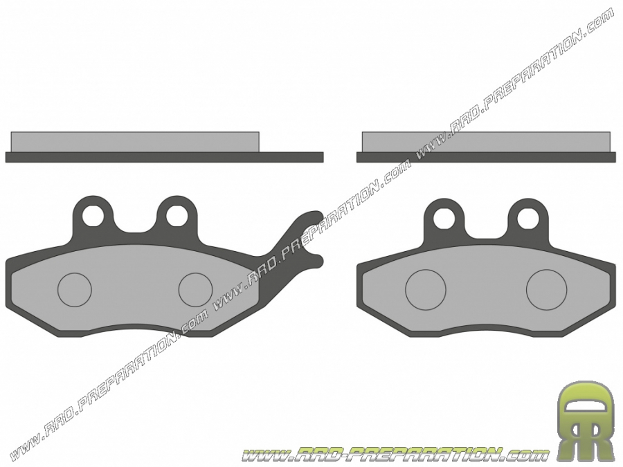 Plaquettes de frein MALOSSI arrière pour scooter PIAGGIO MEDLEY 125, 150 Plaquettes de frein MALOSSI arrière pour scooter PIAGGIO MEDLEY 125, 150