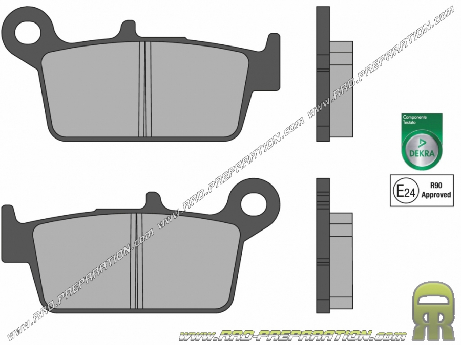 MALOSSI brake pads front - rear for HONDA NS, NSR, CRM, PEUGEOT SV, KYMCO FILLY, TOP BOY ...