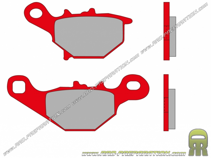 Brake pads MALOSSI MHR front / rear for scooter SUZUKI ADDRESS, EPICURO, Strret MAGIC 50, 100, 125, 150 ...