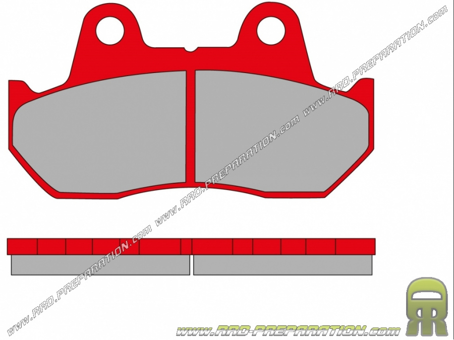 Pastillas de freno delanteras / traseras MALOSSI para scooter HONDA CN, HELIX 250cc