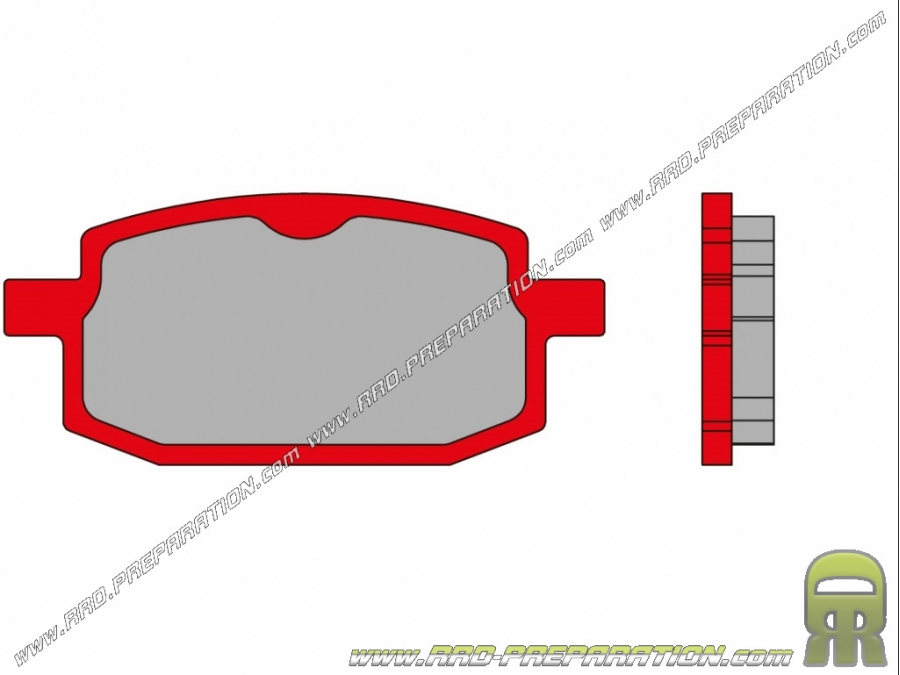 Front brake pads MALOSSI MHR for scooter BOATIAN ECO BIKE, ITALJET BAZZOKA, PEUGEOT V-CLIC, YAMAHA AXIS ...