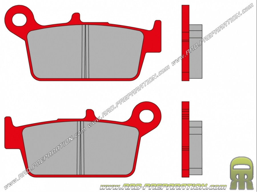 Pastillas de freno MALOSS MHRI delanteras - traseras para HONDA NS, NSR, CRM, PEUGEOT SV, KYMCO FILLY, TOP BOY...