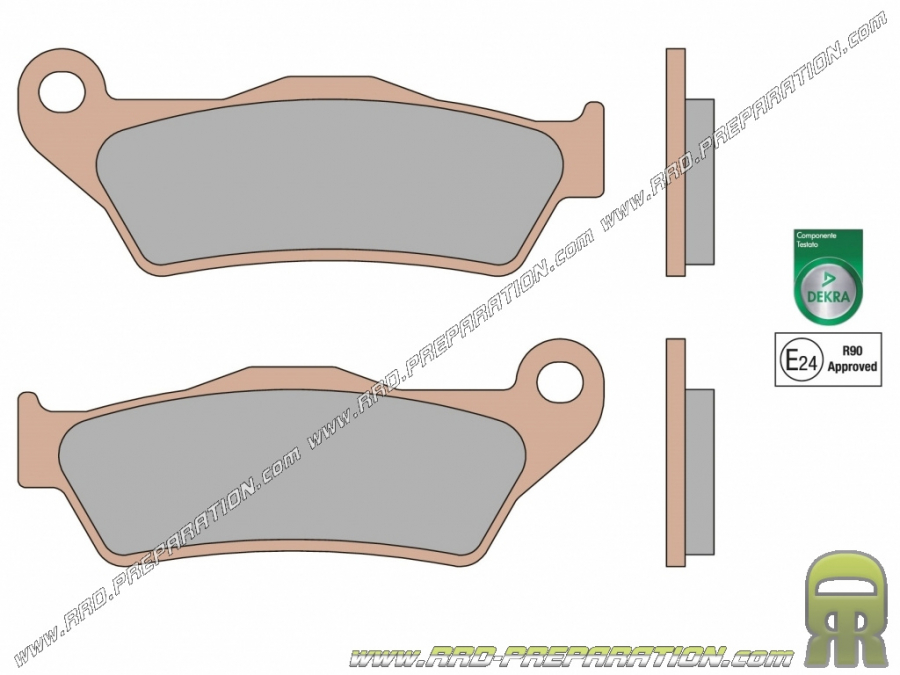 MALOSSI MHR DEKRA front / rear brake pads for APRILIA SRV, GILERA GP, NEXUS, PIAGGIO BERVERLY 125, 400, 600, 800..