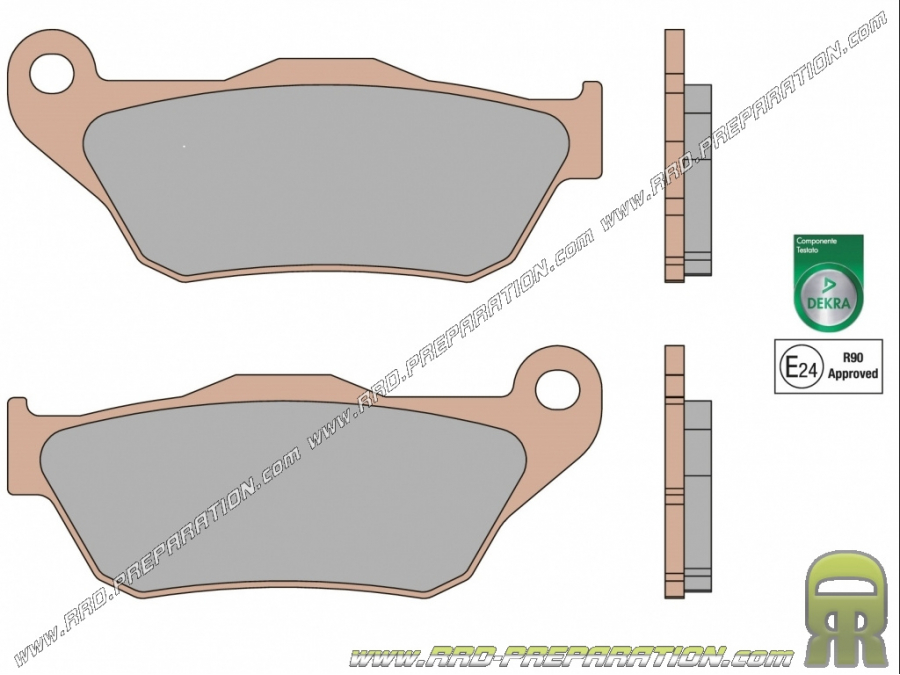 Pastillas de freno delanteras MALOSSI MHR DEKRA para YAMAHA X MAX y MBK SKYCRUISER 125, 250...