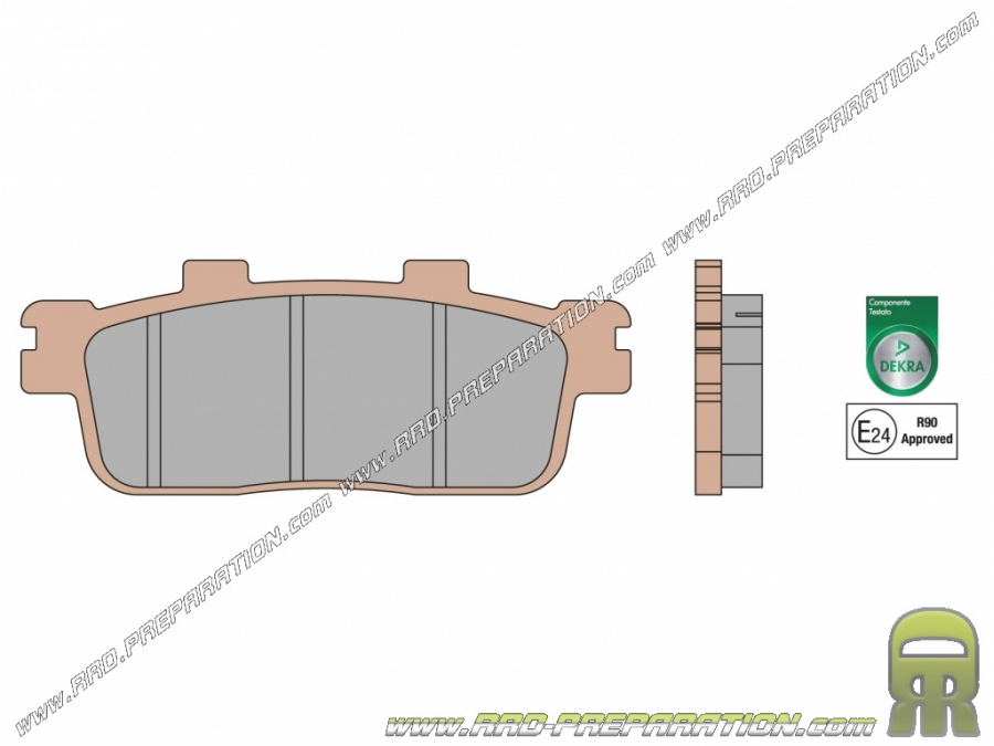 MALOSSI MHR DEKRA rear brake pads for KYMCO PEOPLE scooter, SYM GTS, YAMAHA XMAX 125, 250, 300, 400...