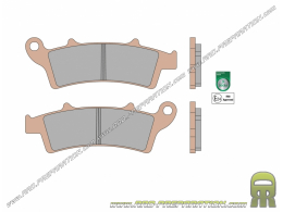 MALOSSI MHR DEKRA pastillas de freno delanteras / traseras para scooter HONDA NES, DYLAN, PS, SH 125, 150...