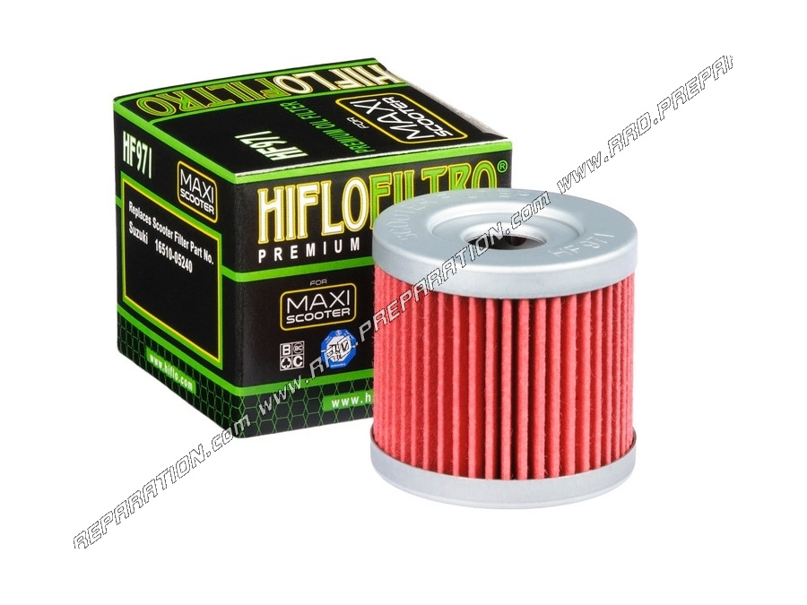 Filtre à huile HIFLO FILTRO pour scooter SUZUKI EPICURO, BURGMAN, K8, K9, SIXTEEN 125cc, 150cc, 400cc ...