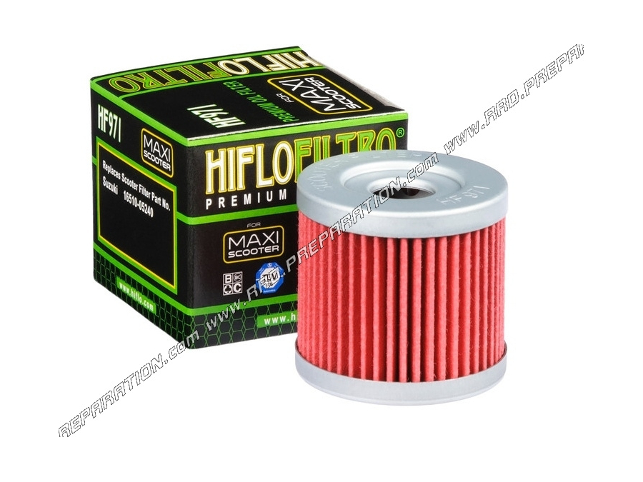 HIFLO FILTRO oil filter for scooter SUZUKI EPICURO, BURGMAN, K8, K9, SIXTEEN 125cc, 150cc, 400cc ...