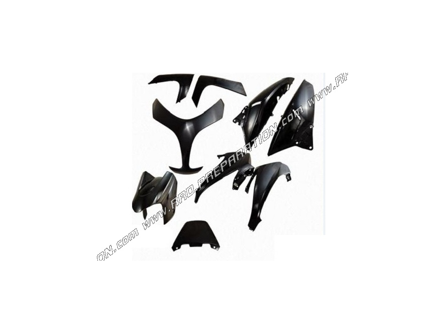 Kit 9 pièces de carénage / protection TUN'R pour maxi-scooter YAMAHA T-MAX 500cc de 2008 à 2011