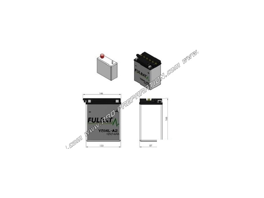 Batterie Sprint 125 - Toutes les batteries pour Scooter PIAGGIO