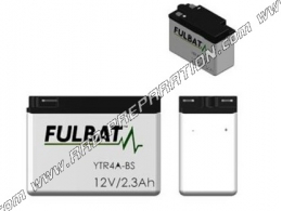 Batterie sans entretien FULBAT YTR4A-BS  12v 2,3A pour moto, mécaboite, scooters...